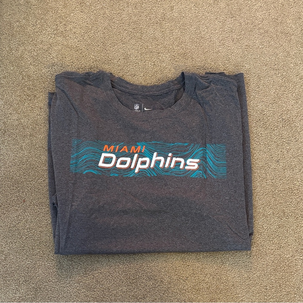Men’s 4XL Gray Miami Dolphins Nike Short Sleeve T-Shirt
